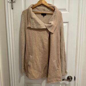 Anthropologie La fée verte asymmetrical one button cardigan sweater